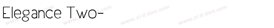 Elegance Two字体转换